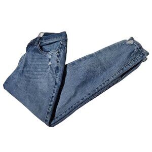 Sene Nancy Washington Cigarette Jeans Womens Size 26 Mid Rise Light Wash Denim